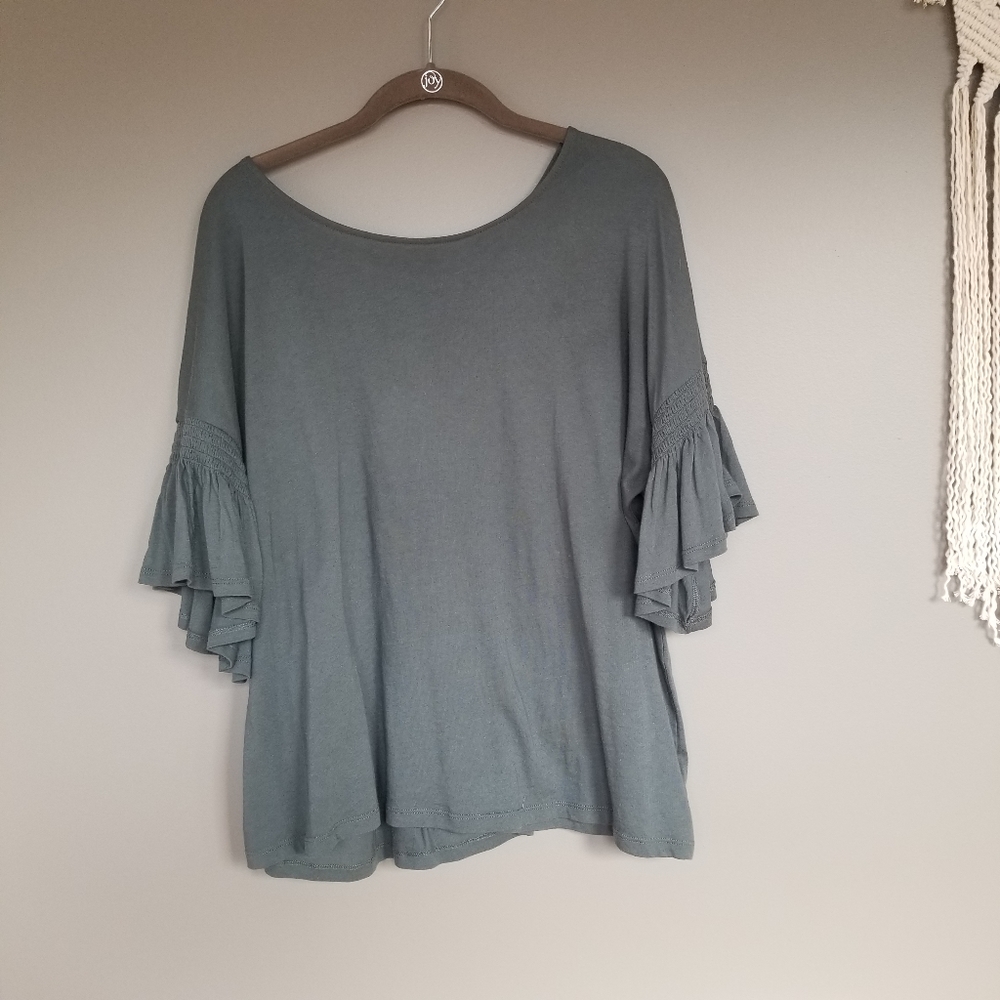 🎆14th & Union | Ruffle sleeve top